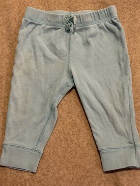 Carter's Light Blue Knit Baby Leggings with Front Bow